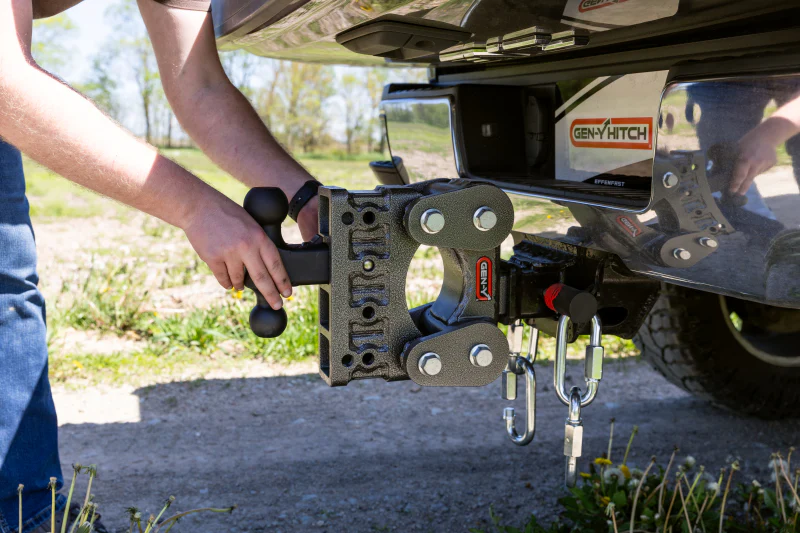 Gen-Y The Boss Torsion-Flex 2.5in Shank 6in Drop 3.5K Hitch w/GH-0161 Dual-Ball/Pintle Lock - Image 4