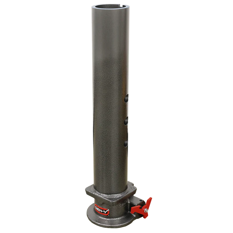 Gen-Y Viking 4in Round Tube Gooseneck Static Hitch w/SnapLatch 2-5/16in Coupler 8.5K TW 30K