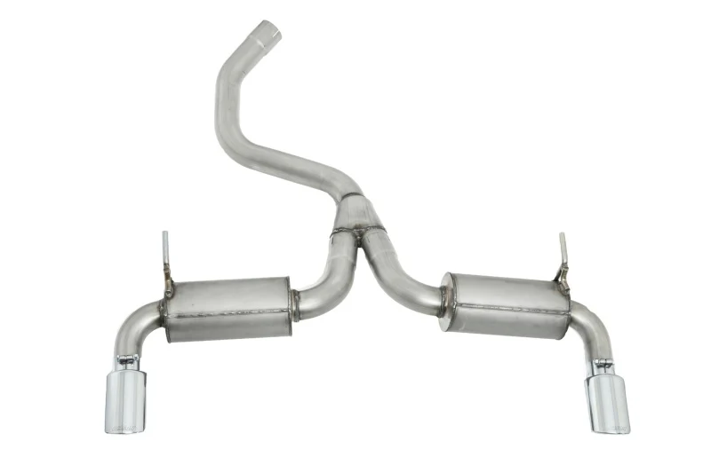Gibson 14-20 Jeep Cherokee 3.2L 2.5in/2.25in Cat-Back Dual Split Exhaust - Stainless - Image 3