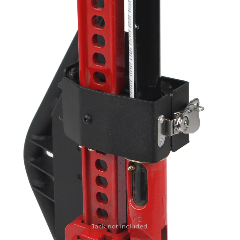 Go Rhino 18-24 Jeep Wrangler JL/JLU/JT Front Fender Jack Mount for Hi-Lift Jack - Tex. Blk - Image 12