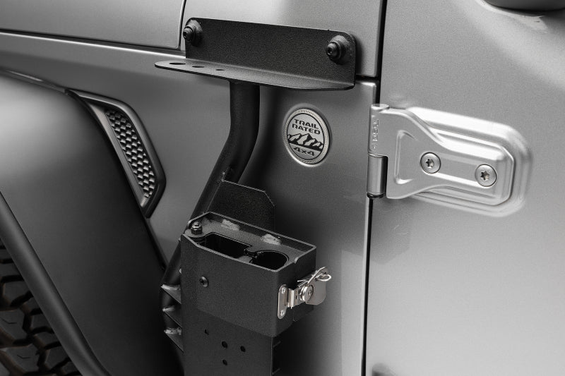 Go Rhino 18-24 Jeep Wrangler JL/JLU/JT Front Fender Jack Mount for Hi-Lift Jack - Tex. Blk - Image 15