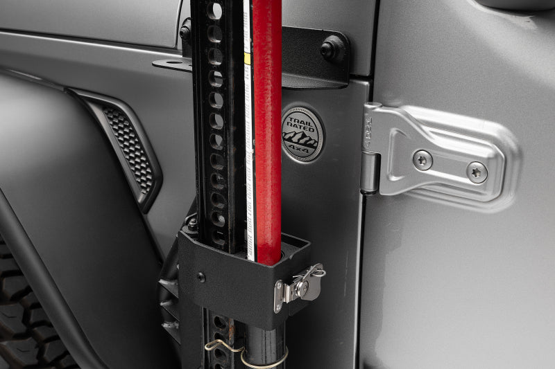 Go Rhino 18-24 Jeep Wrangler JL/JLU/JT Front Fender Jack Mount for Hi-Lift Jack - Tex. Blk - Image 9