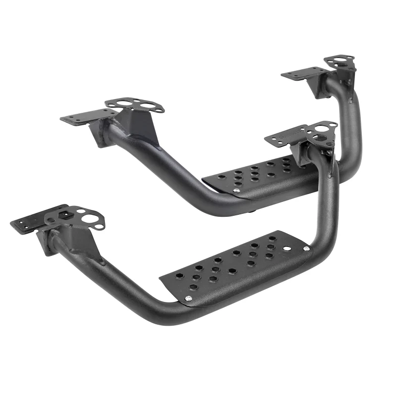 Go Rhino Dominator Extreme D6 SideSteps - Tex Blk - 4in Drop Down Steps (Pair) - Image 2