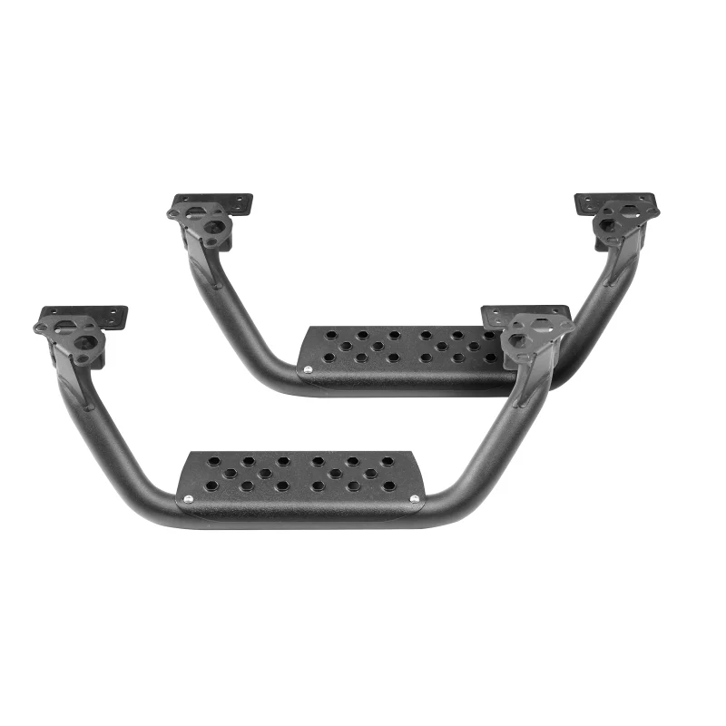 Go Rhino Dominator Extreme D6 SideSteps - Tex Blk - 4in Drop Down Steps (Pair) - Image 6