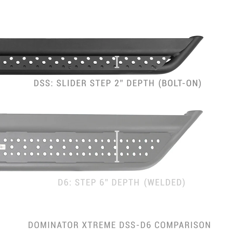 Go Rhino Dominator Extreme DSS Sliders - Tex Blk - 73in-Boards Only No Hardware - Image 3