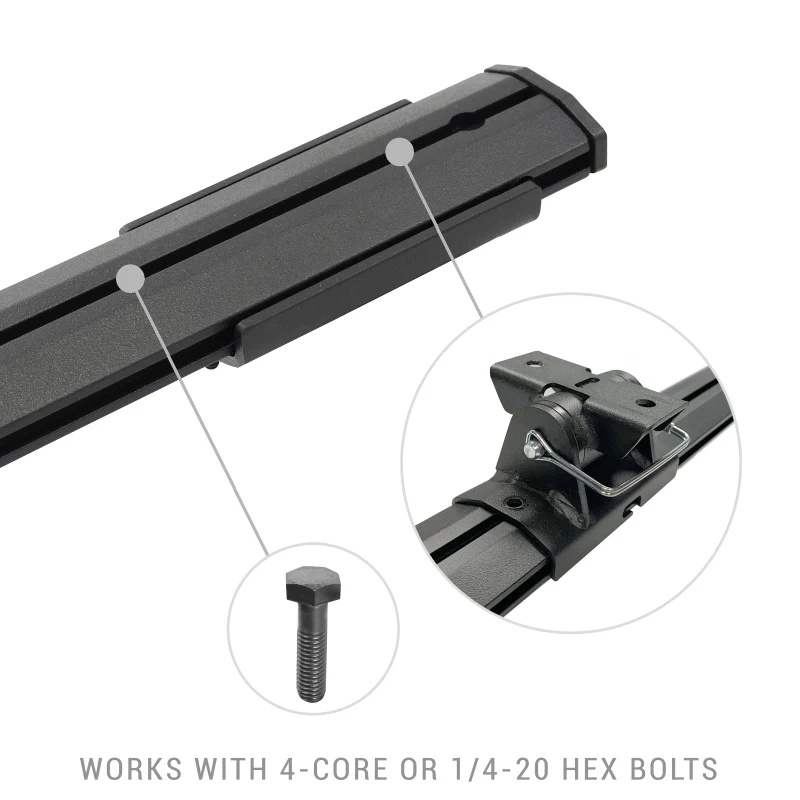 Go Rhino Universal XRS 37 3/4 Cross Rail Accessory Set - Tex. Black - Image 2