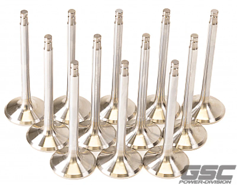 GSC P-D Nissan VR38DETT 33.15mm Head +1mm OS 91.95mm Long 6.6mm Stem Exhaust Valve - Set of 12
