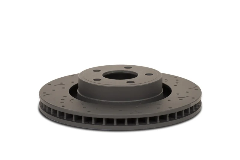Hawk Talon 2008 Lexus LX570 Drilled and Slotted Rear Brake Rotor Set - Image 4
