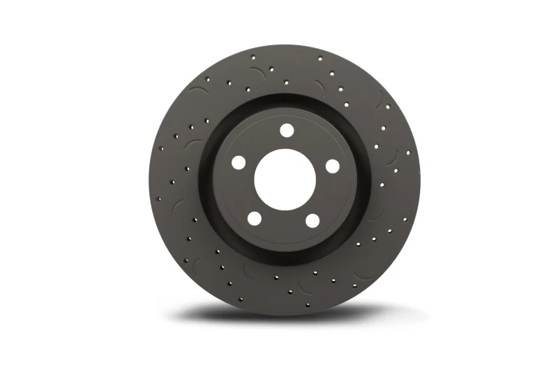 Hawk Talon 2008 Lexus LX570 Drilled and Slotted Rear Brake Rotor Set - Image 5
