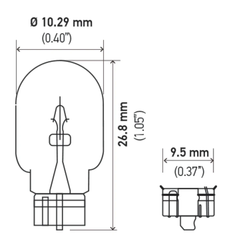 Hella Bulb 2825 12V 5W 4CP W2.1x9.5d T3.25 - Image 8