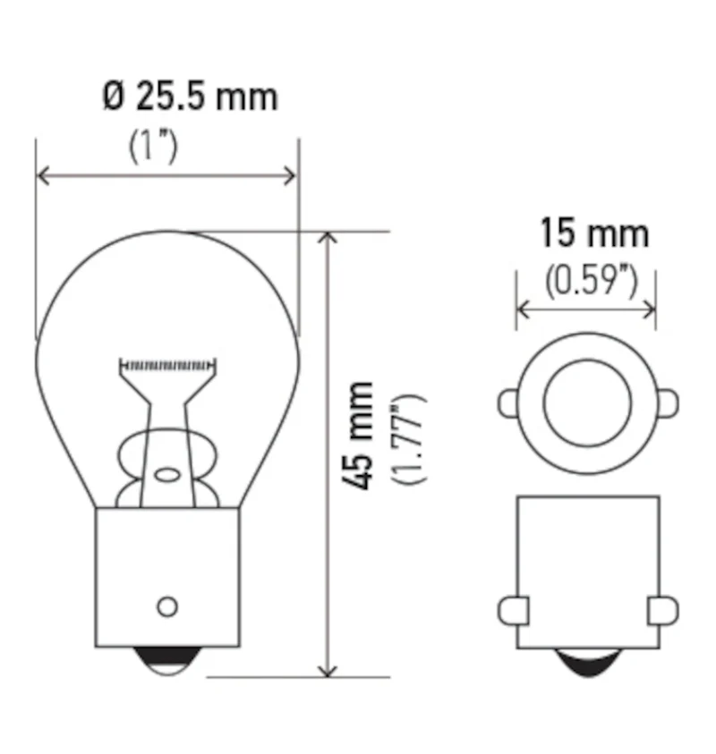Hella Bulb 7506 12V 21W BA15s S8 - Image 7