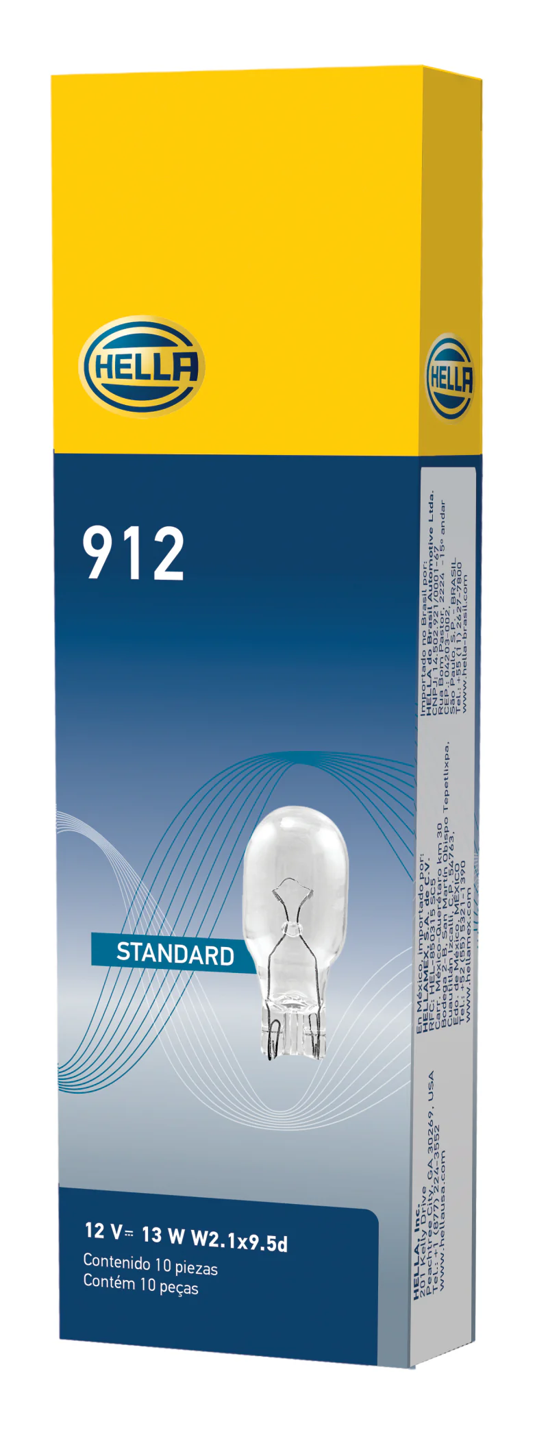 Hella Bulb 912 12V 13W W2.1X9.5d T5 - Image 3