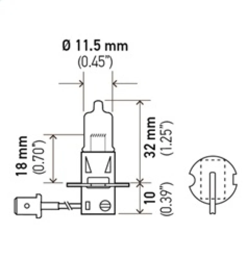 Hella H3 24V/70W PK22s T3.25 Halogen Bulb - Image 5