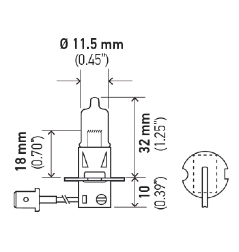 Hella H3 24V/70W PK22s T3.25 Halogen Bulb - Image 7