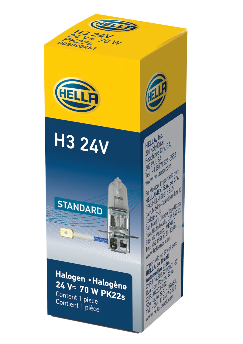 Hella H3 24V/70W PK22s T3.25 Halogen Bulb - Image 9