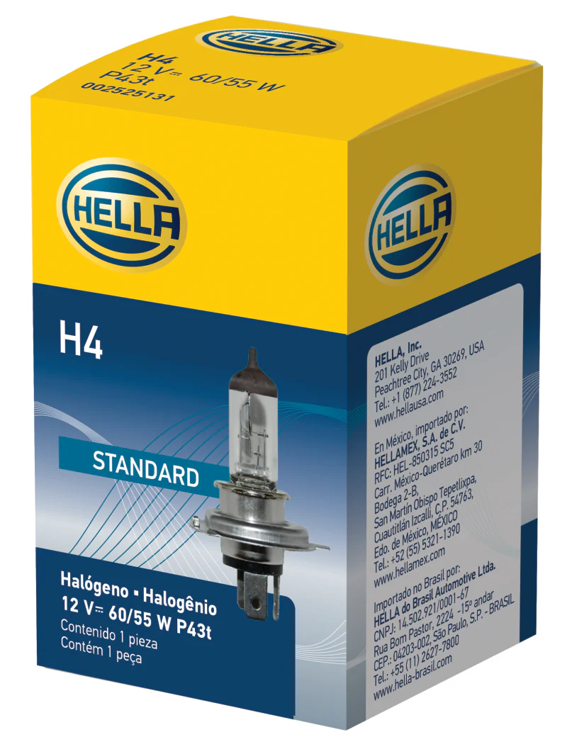 Hella Halogen H4 12V 60/55W Bulb - Image 7