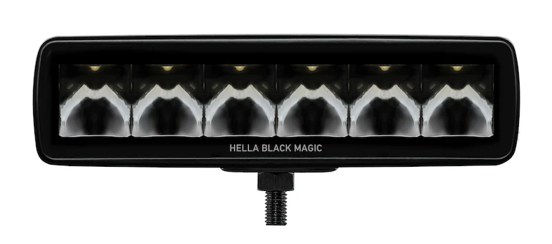Hella Universal Black Magic 6 L.E.D. Mini Light Bar - Spot Beam - Image 4