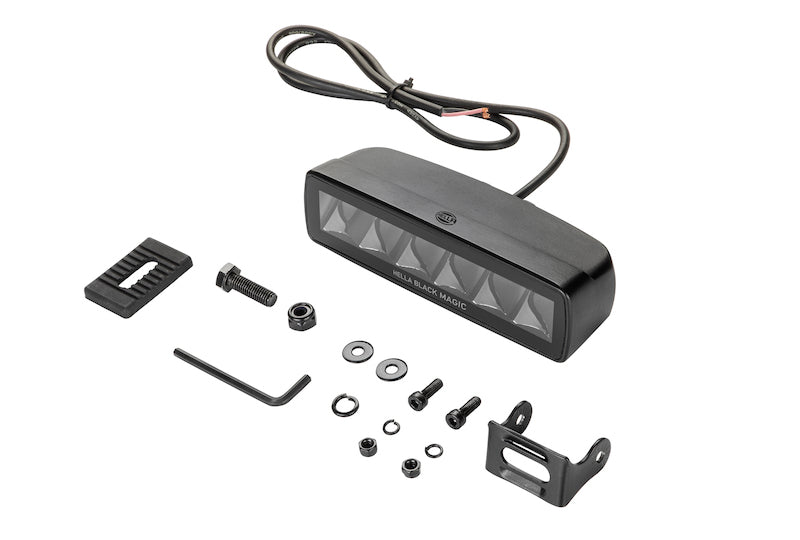 Hella Universal Black Magic 6 L.E.D. Mini Light Bar - Spot Beam - Image 8