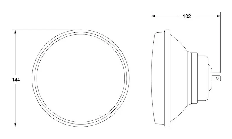 Hella Vision Plus 5.75 inch Round High/Low Beam Conversion Headlamp Kit - Image 4