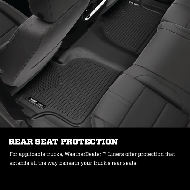 Husky Liners 07-12 Chevy Silverado/GMC Sierra Crew Cab WeatherBeater Combo Gray Floor Liners - Image 7