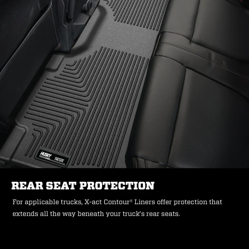 Husky Liners 12-13 F-250/F-350/F-450 Super Duty X-Act Contour Black Front Floor Liners - Image 7