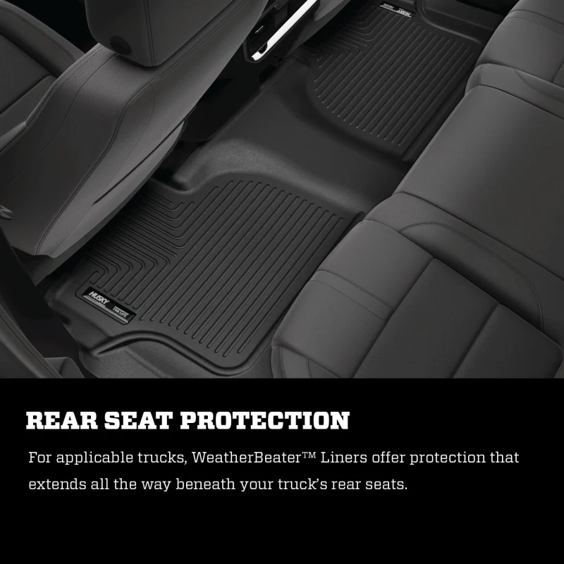 Husky Liners 13-16 Lexus LX570 / 13-16 Toyota Land Cruiser Weatherbeater Black Front Floor Liners - Image 5