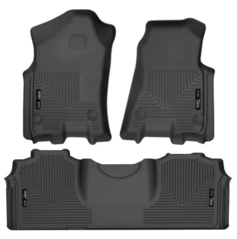 Husky Liners 19-21 RAM 2500/3500 Mega Cab Weatherbeater Front and 2nd Seat Floor Liners - Black - Image 8