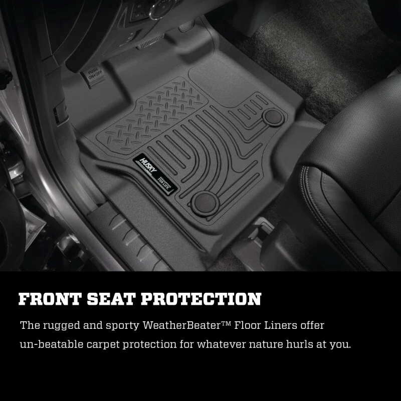 Husky Liners 2012.5 Ford SD Crew Cab WeatherBeater Combo Black Floor Liners (w/o Manual Trans Case) - Image 6