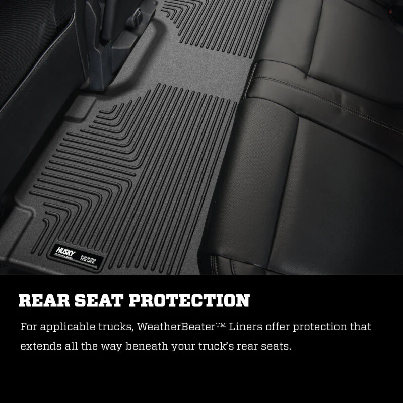 Husky Liners 2012.5 Ford SD Crew Cab WeatherBeater Combo Black Floor Liners (w/o Manual Trans Case) - Image 8