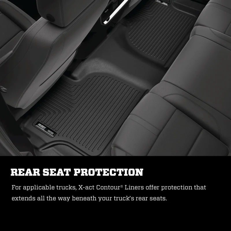 Husky Liners 2022 Toyota Tundra CrewMax X-ACT Front & 2nd Seat Floor Liner - Blk - Image 9