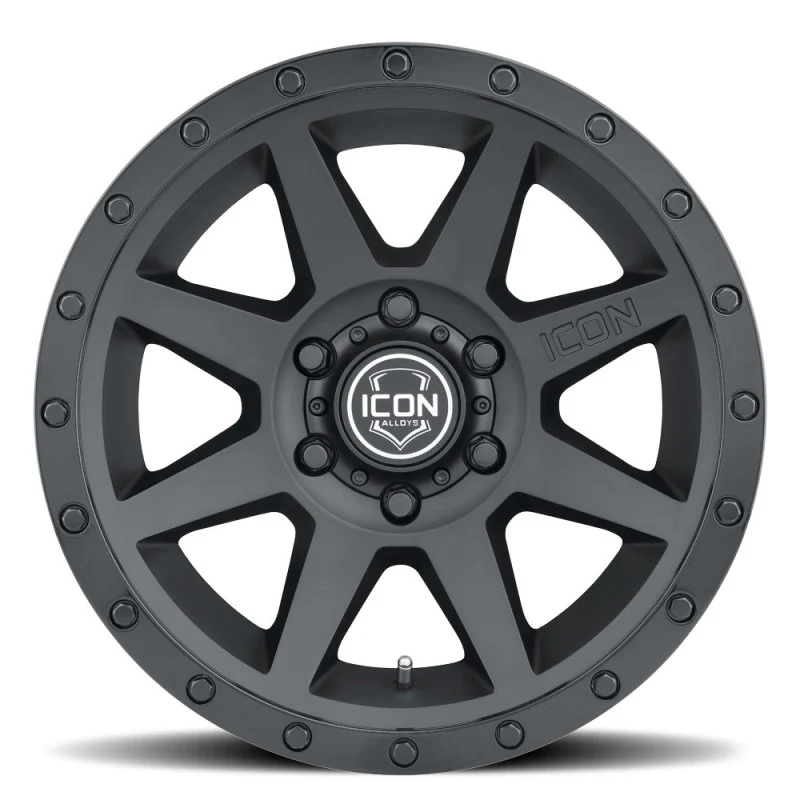 ICON Rebound 18x9 6x5.5 0mm Offset 5in BS 106.1mm Bore Double Black Wheel - Image 2