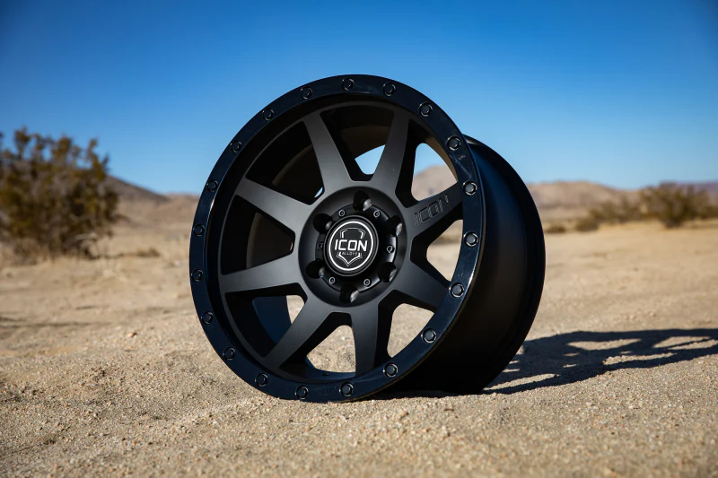 ICON Rebound 18x9 6x5.5 0mm Offset 5in BS 106.1mm Bore Double Black Wheel - Image 3
