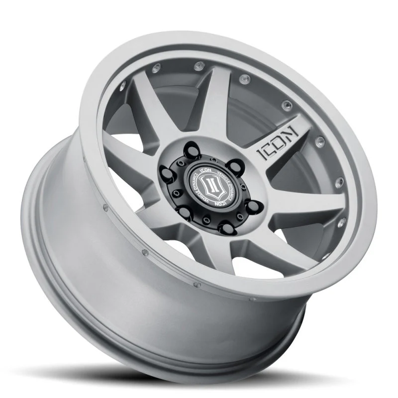 ICON Rebound Pro 17x8.5 5x5 -6mm Offset 4.5in BS 71.5mm Bore Titanium Wheel - Image 10