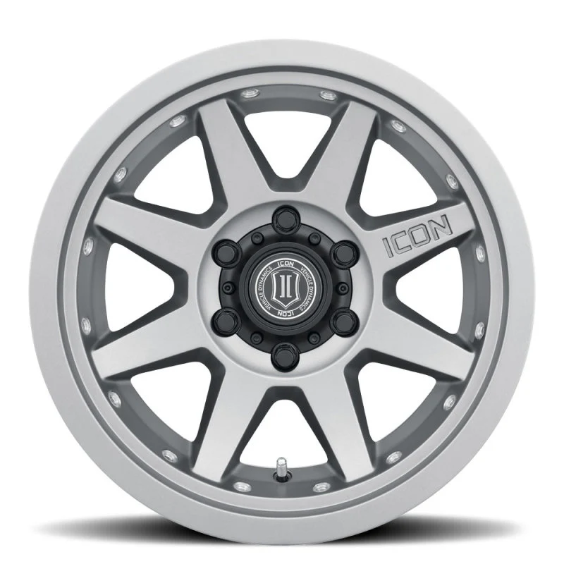 ICON Rebound Pro 17x8.5 5x5 -6mm Offset 4.5in BS 71.5mm Bore Titanium Wheel - Image 9
