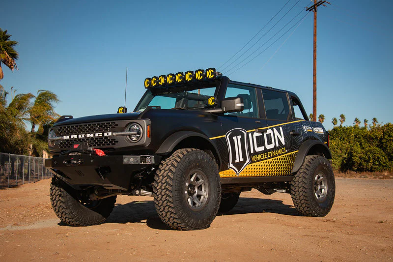 ICON Rebound Pro 17x8.5 6x5.5 0mm Offset 4.75in BS 106.1mm Bore Titanium Wheel - Image 3