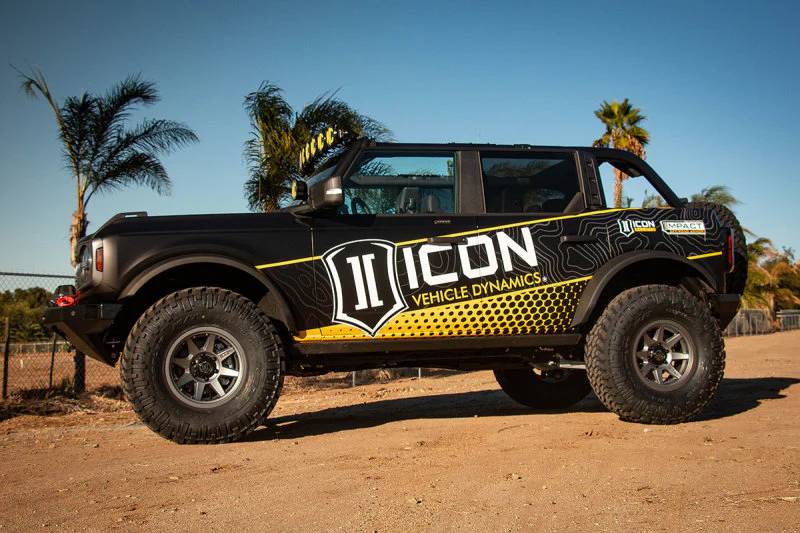 ICON Rebound Pro 17x8.5 6x5.5 0mm Offset 4.75in BS 106.1mm Bore Titanium Wheel - Image 5