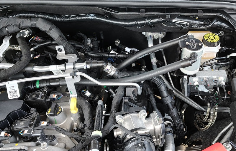 J&L 2025 Ford Bronco 2.3L/ 23-25 Ford Ranger 2.3L Separator 3.0 PCV Side - Clear Anodized - Image 3