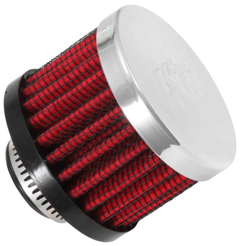 K&N 0.625 inch ID 2 inch OD 1.5 inch H Clamp On Crankcase Vent Filter - Image 5