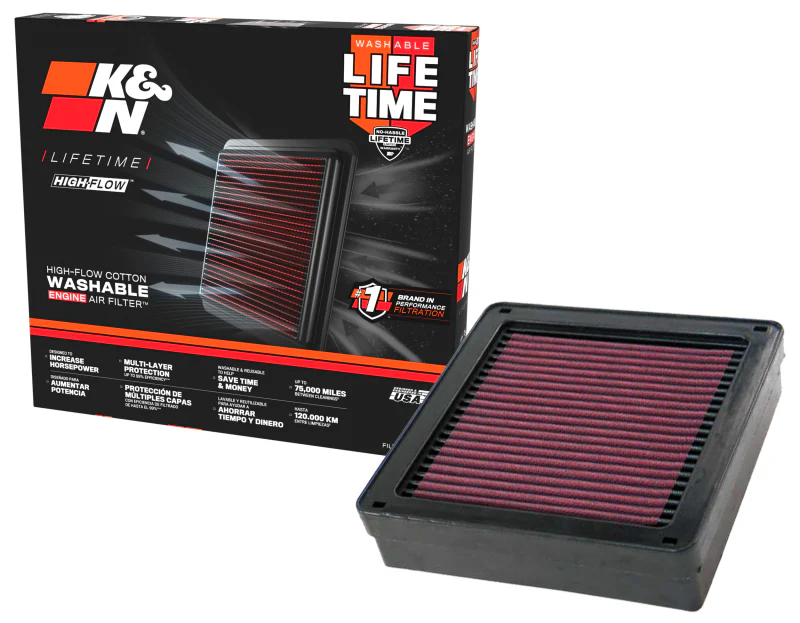 K&N 03-06 Lancer Evo 8/9 Drop In Air Filter - Image 10