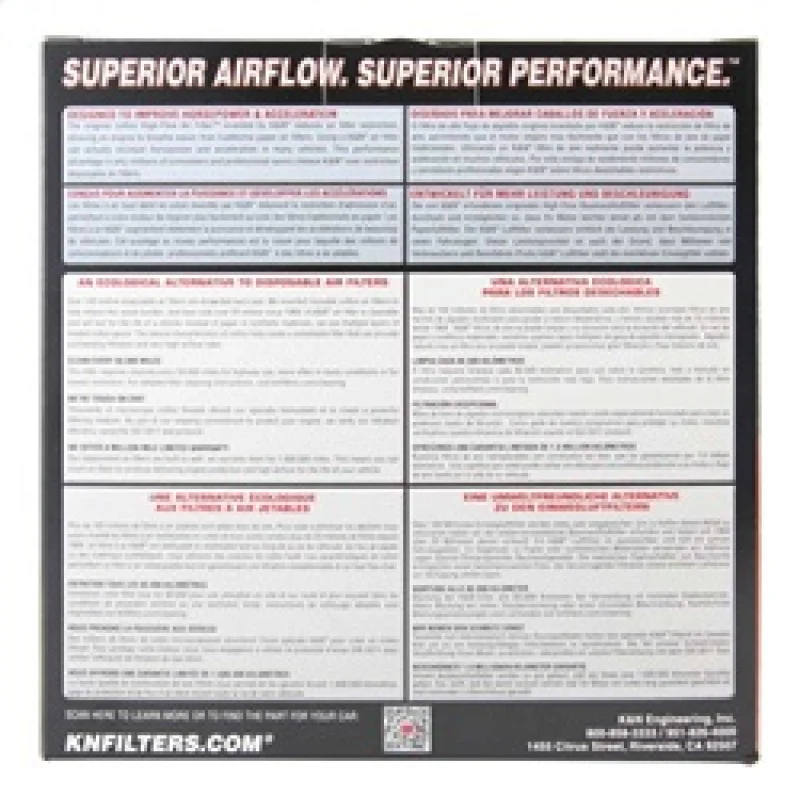 K&N 03-06 Lancer Evo 8/9 Drop In Air Filter - Image 3