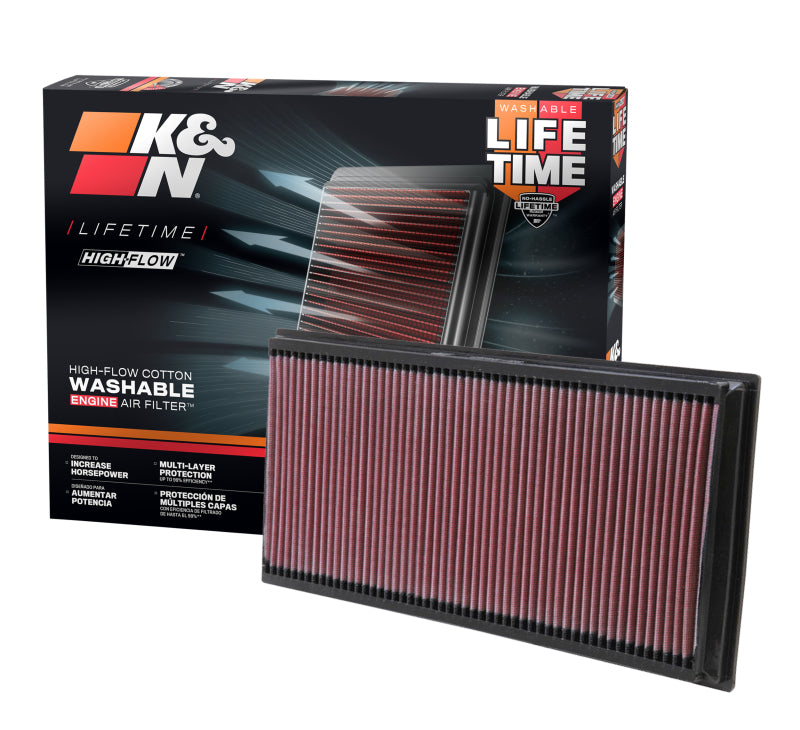 K&N 06-09 L.R. Range Rover / 02-10 VW Touareg / 02-09 Porsche Cayenne Drop In Air Filter - Image 16