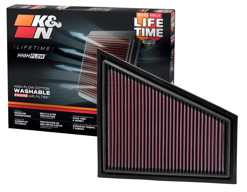 K&N 09-10 BMW Z4 2.5/3.0L-L6 Drop In Air Filter - Image 7