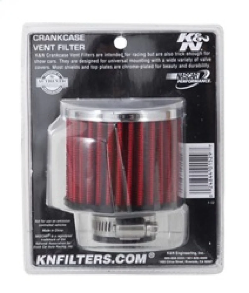K&N 1.25in Flange ID x 3in OD x 2.5in H Rubber Base Crankcase Vent Filter - Image 12