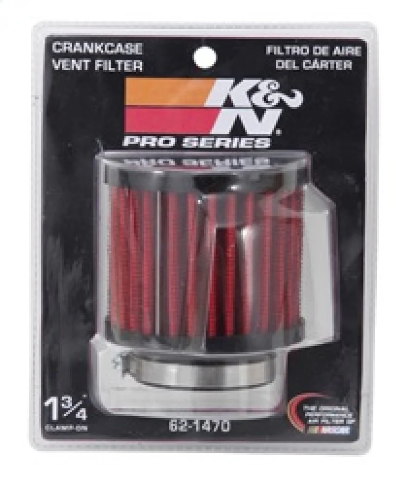 K&N 1.75 inch Vent 3 inch D 2.5 inch H Air Filter - Rubber Top - Image 6