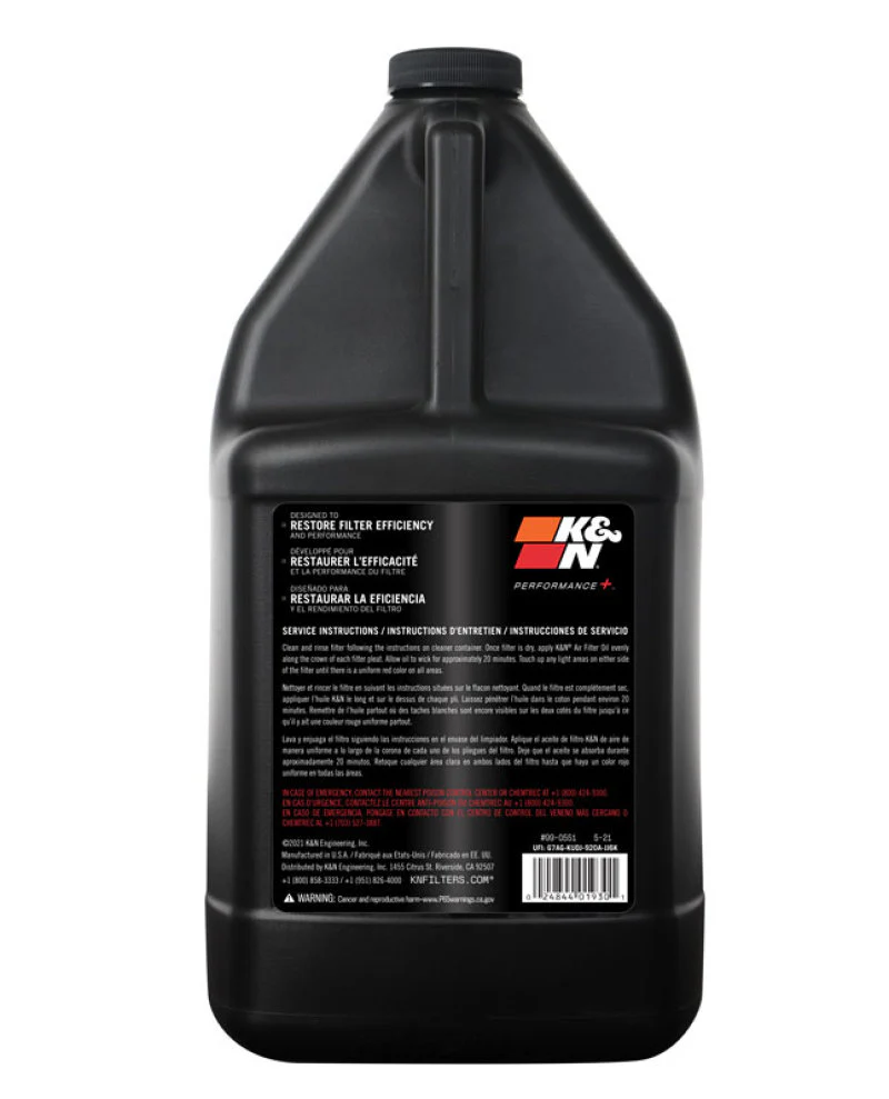 K&N 1 Gallon Air Filter Oil - Image 4