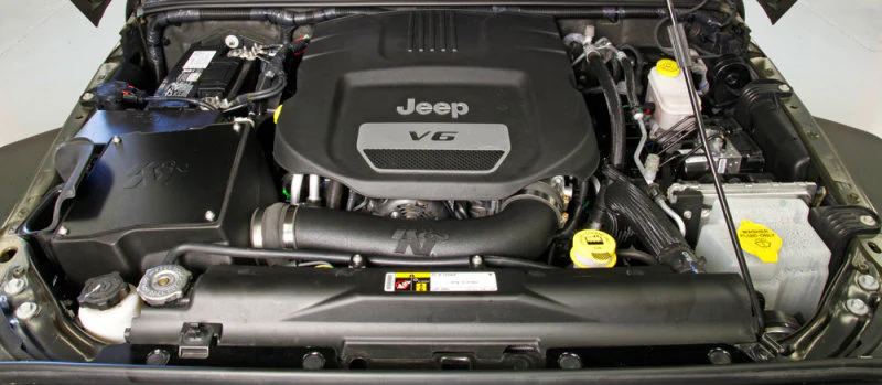K&N 12-18 Jeep Wrangler 3.6L V6 Performance Intake Kit w/ Snorkel - Image 3