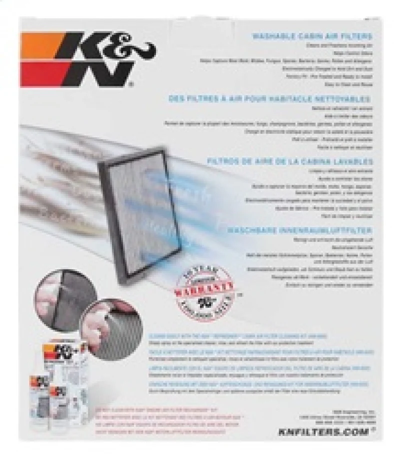 K&N 14-17 Lexus IS350 Cabin Air Filter - Image 8