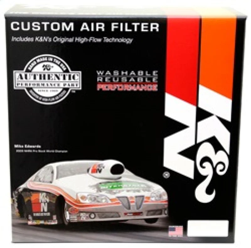 K&N 14in Red Custom Air Cleaner Assembly - 5.125in ID x 14in OD x 3.87in H - Image 4