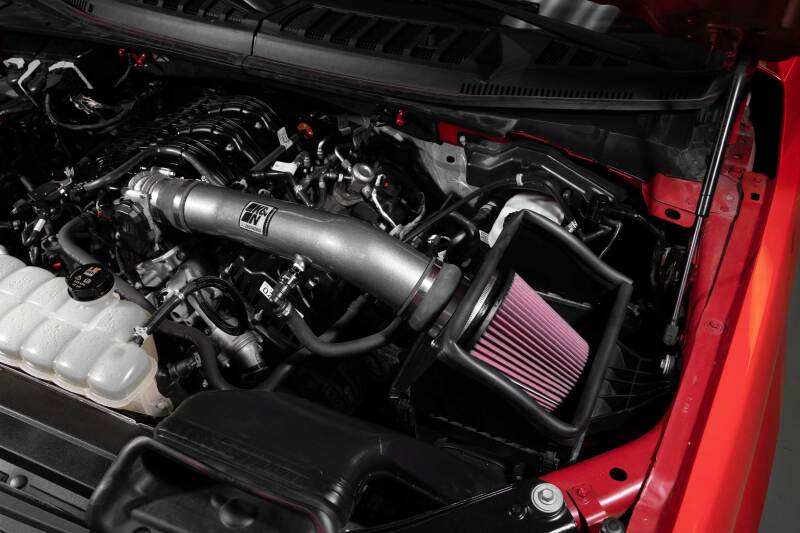 K&N 18-24 Ford F150 3.3L V6 Performance Air Intake System w/ Red Air Filter - Image 2