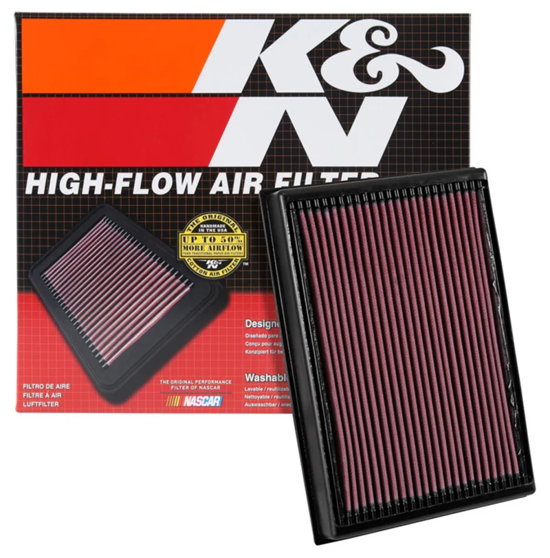 K&N 2016 Nissan Titan XD V8-5.0L Replacement Drop In Air Filter - Image 11